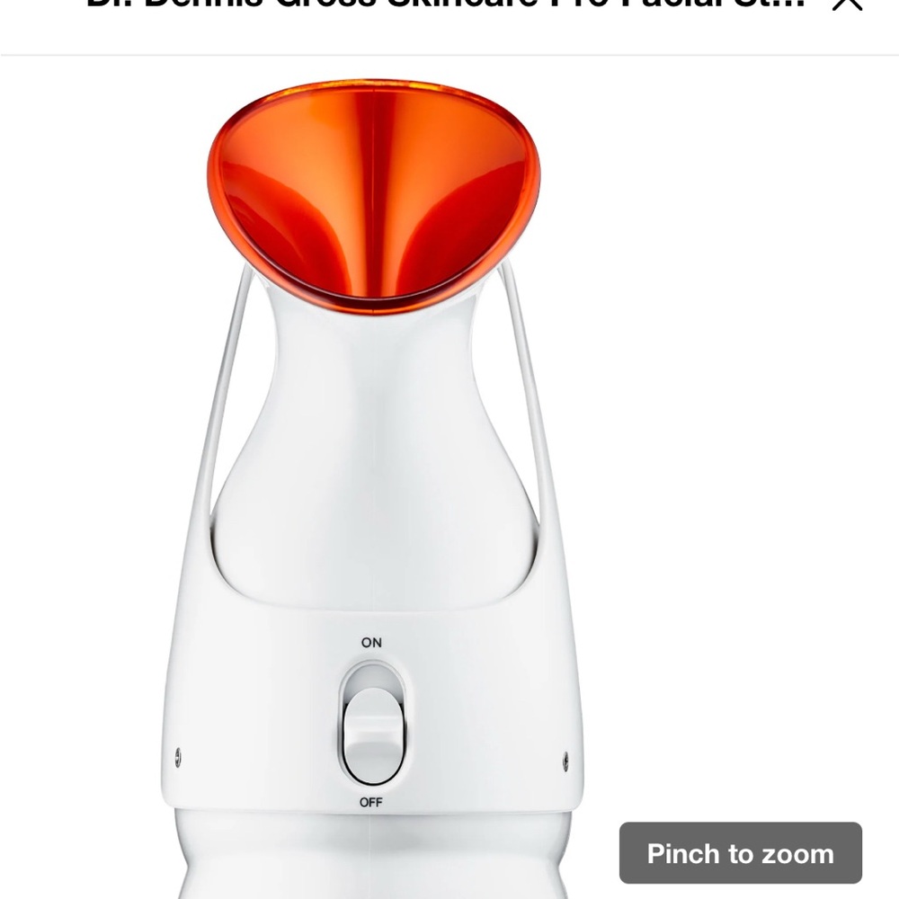 Dr Dennis Gross Skincare Pro Facial Steamer - White and Orange
